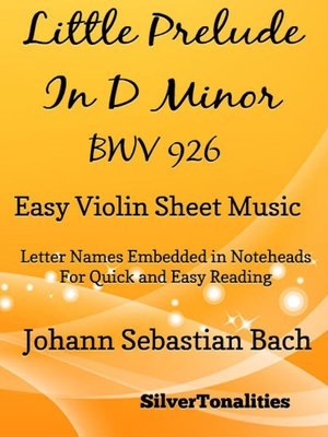 cover image of Littlest Prelude in D Minor BWV 926 Easy Violin Sheet Music